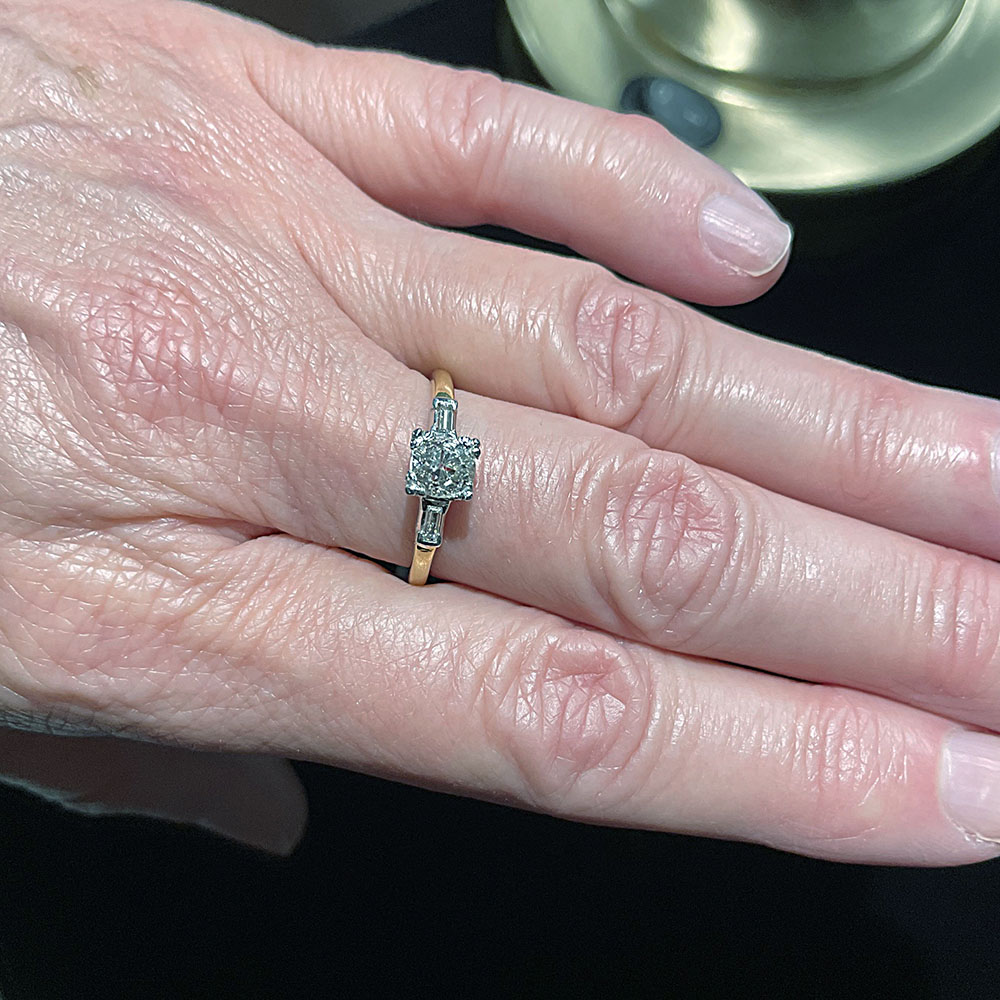 Lambert Bros Art Deco Engagement Ring