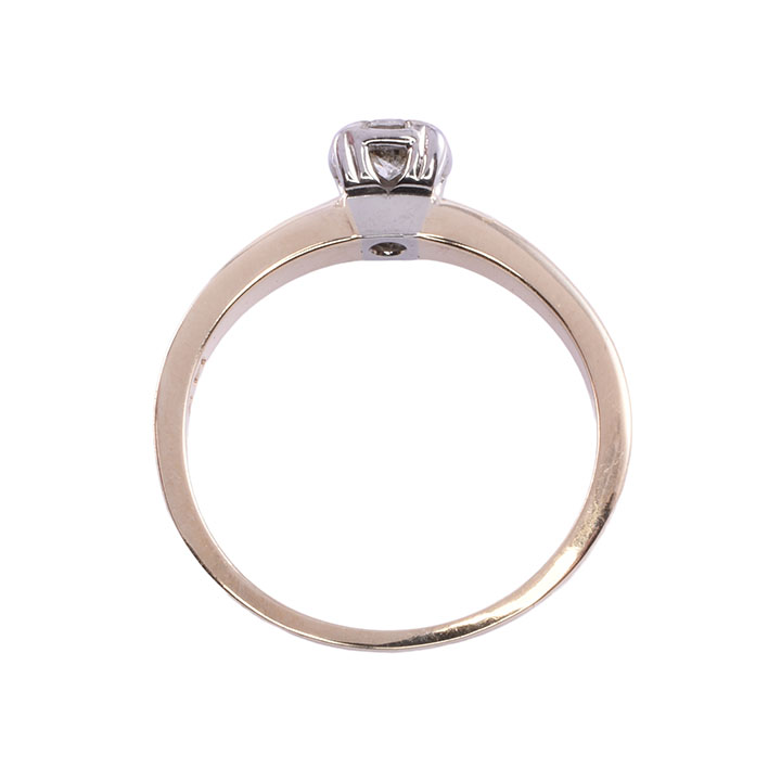 Vintage VVS2 Solitaire Diamond Ring