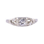Art Deco 18KW Diamond Ring