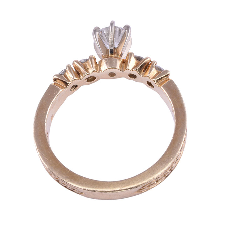 0.58 Carat Center Diamond Engagement Ring
