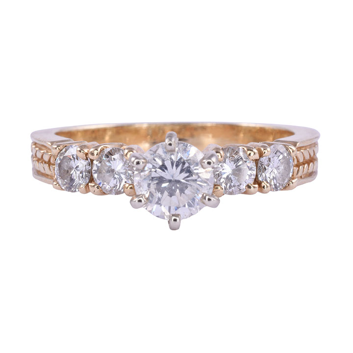 0.58 Carat Center Diamond Engagement Ring