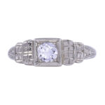 VVS2 Diamond 18KW Engagement Ring