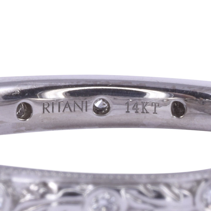 Ritani 1.01 Carat Princess Cut Diamond Engagement Ring