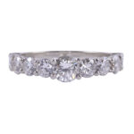2.10 CTW Nine Diamond White Gold Ring