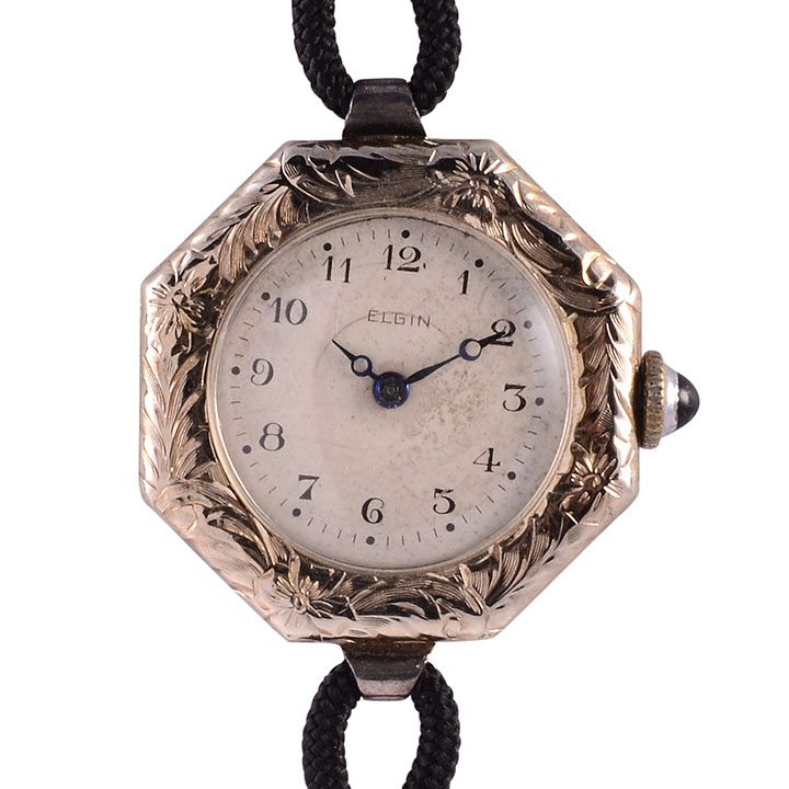 Lady Elgin 18 Karat White Gold Wrist Watch