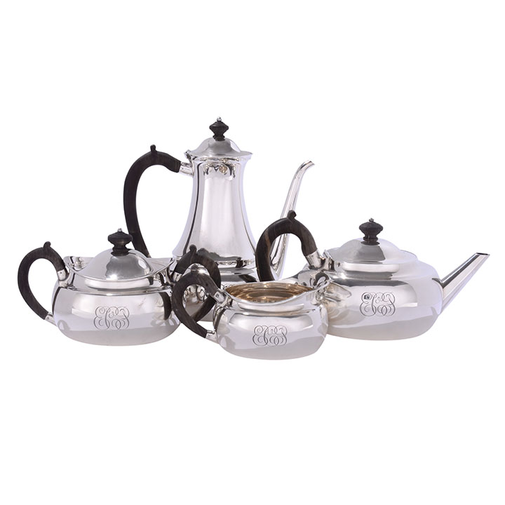 Four Piece Sterling Coffee and Tea Service by Tiffany & Co.