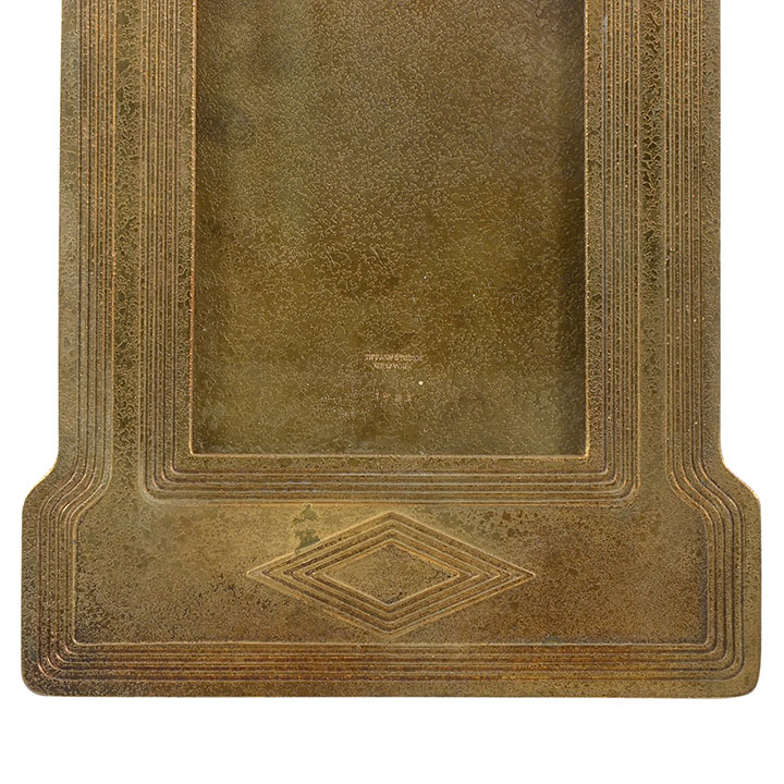 American Gilt Bronze Picture Frame Marked Tiffany Studios NY