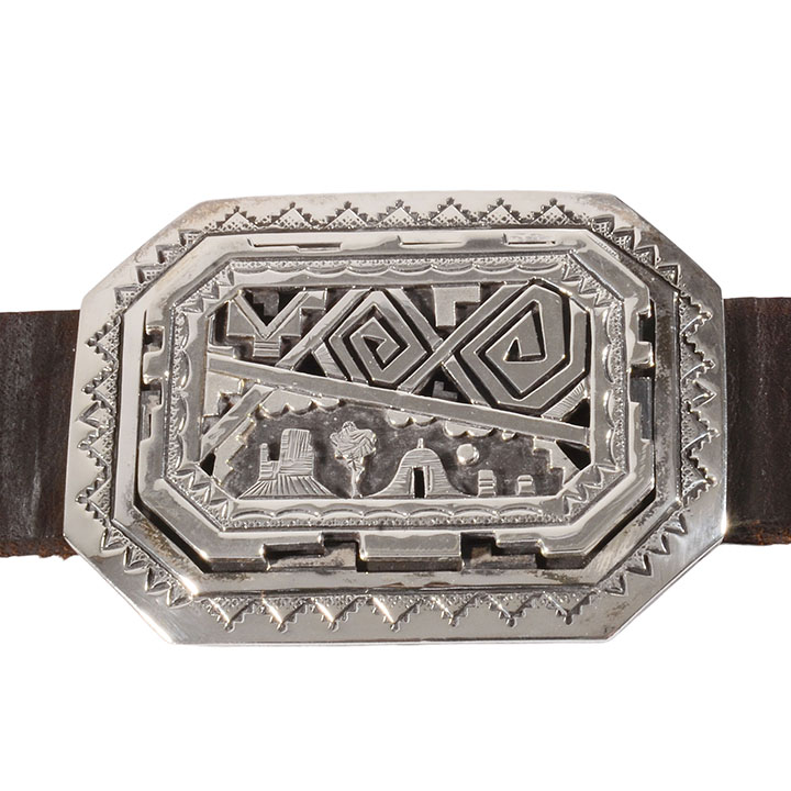 Peter Nelson Sterling Silver Concho Belt