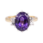 18K Mixed Cut Amethyst Ring