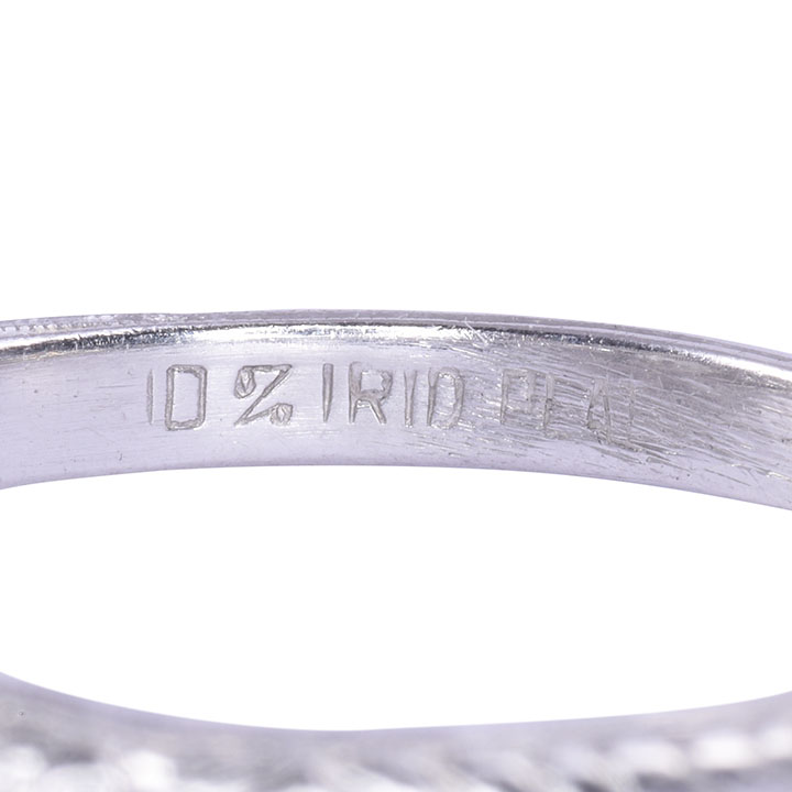 Petri Art Deco Platinum Diamond Engagement Ring