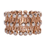Gioelli 18K Rose Gold Diamond Convertible Ring or Bracelet
