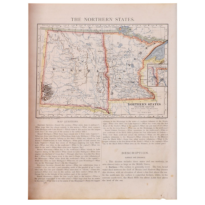 Page from Book of Map of Dakota and Minnesota