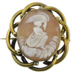 Early Victorian Shell Cameo Brooch