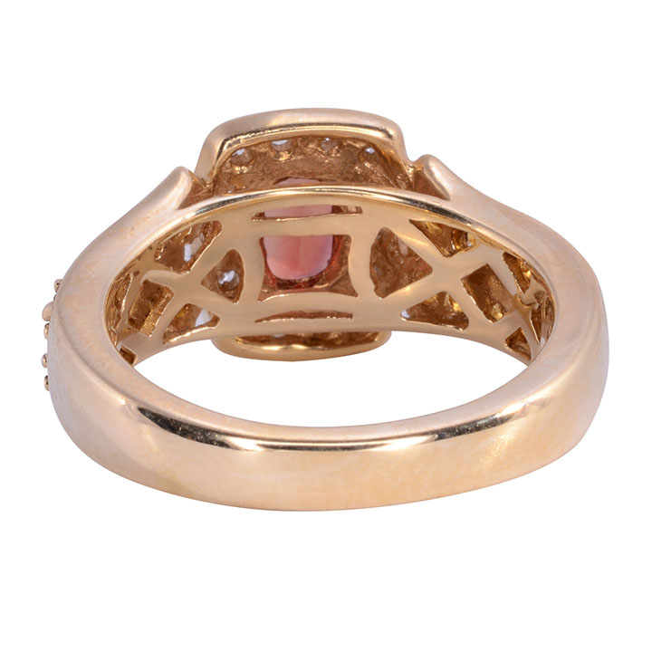 Labradorite Diamond & Citrine Ring