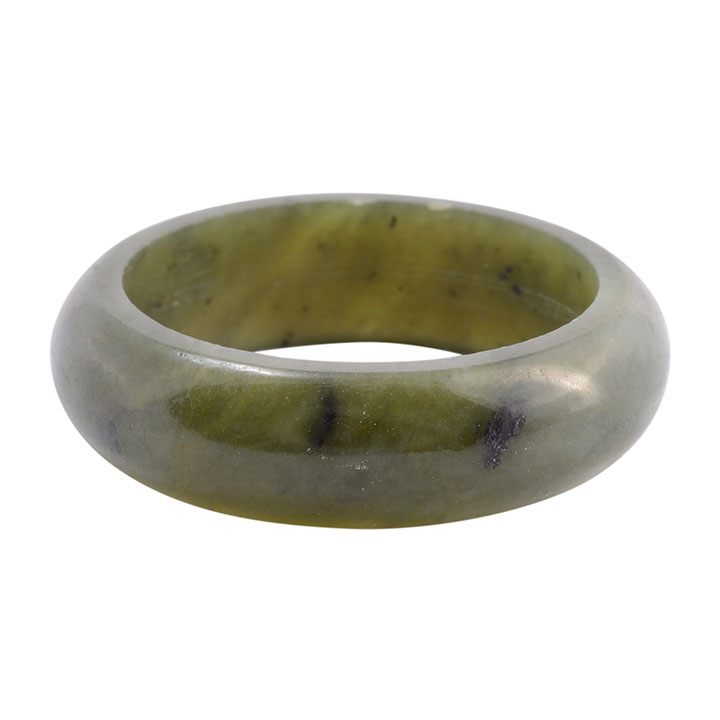Solid Carved Nephrite Jade Ring
