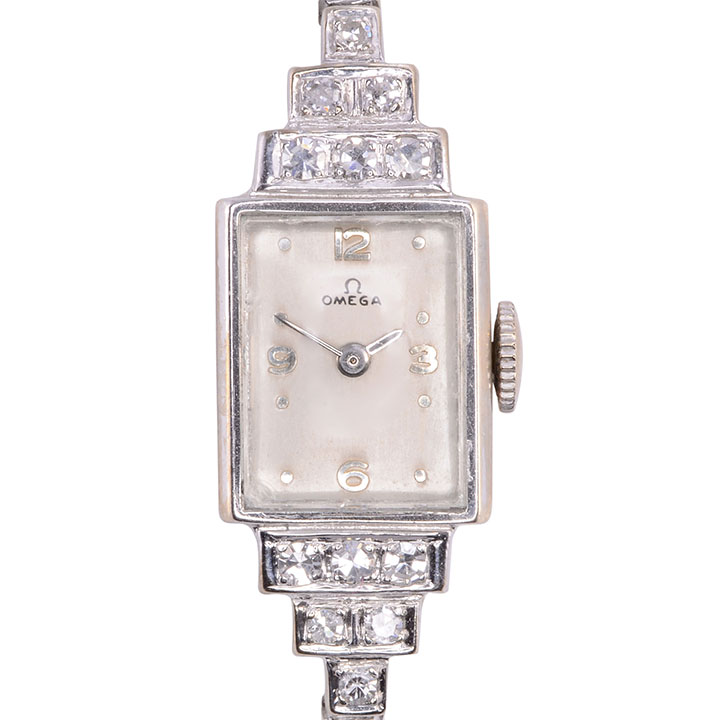 Omega Diamond Ladies Wrist Watch