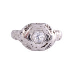 filigree diamond ring