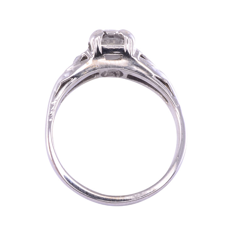 VS1 Old European Cut Diamond Engagement Ring