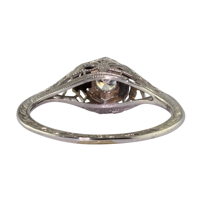 Edwardian Diamond 18KW Ring