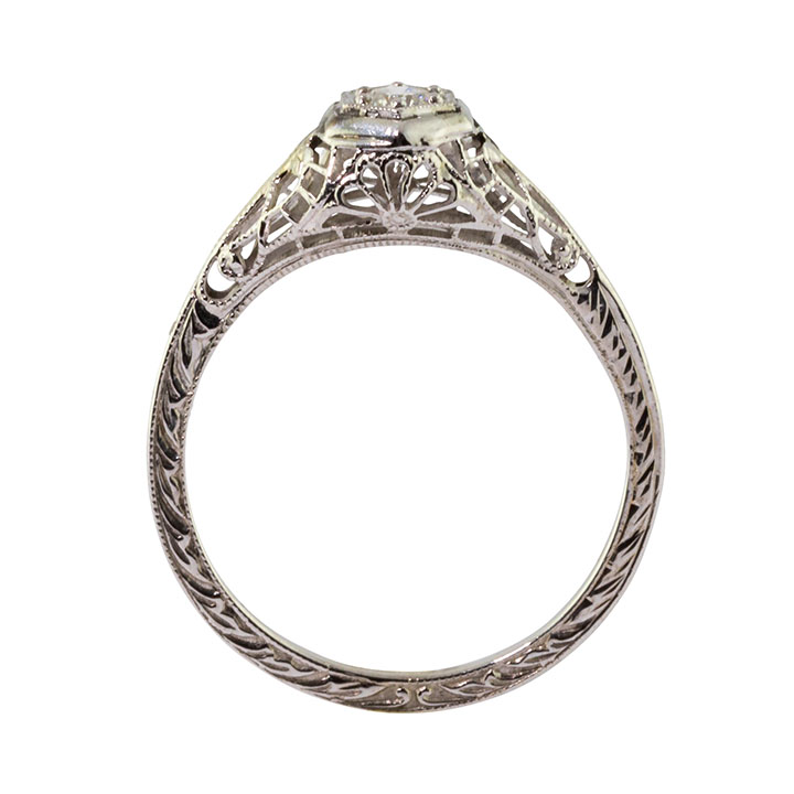 Edwardian Diamond 18KW Ring
