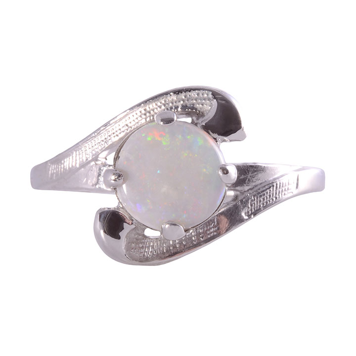 Round Opal Ring