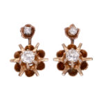 Vintage Diamond Drop Earrings