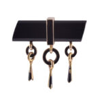 onyx brooch