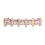 five diamond bar pin
