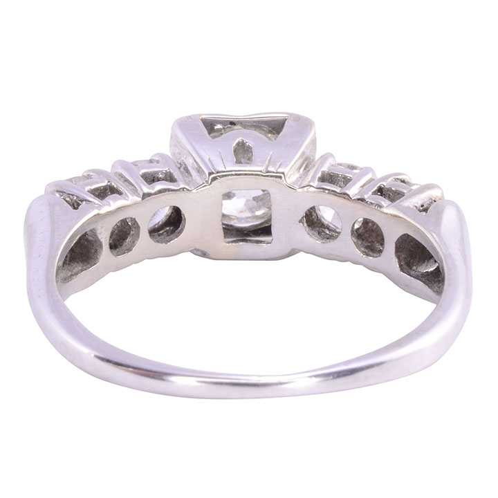 Circa 1925 Diamond White Gold Engagement Ring