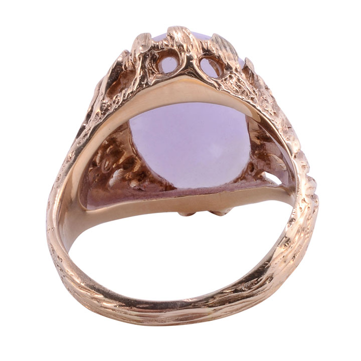 Oval Lavender Jadeite Ring