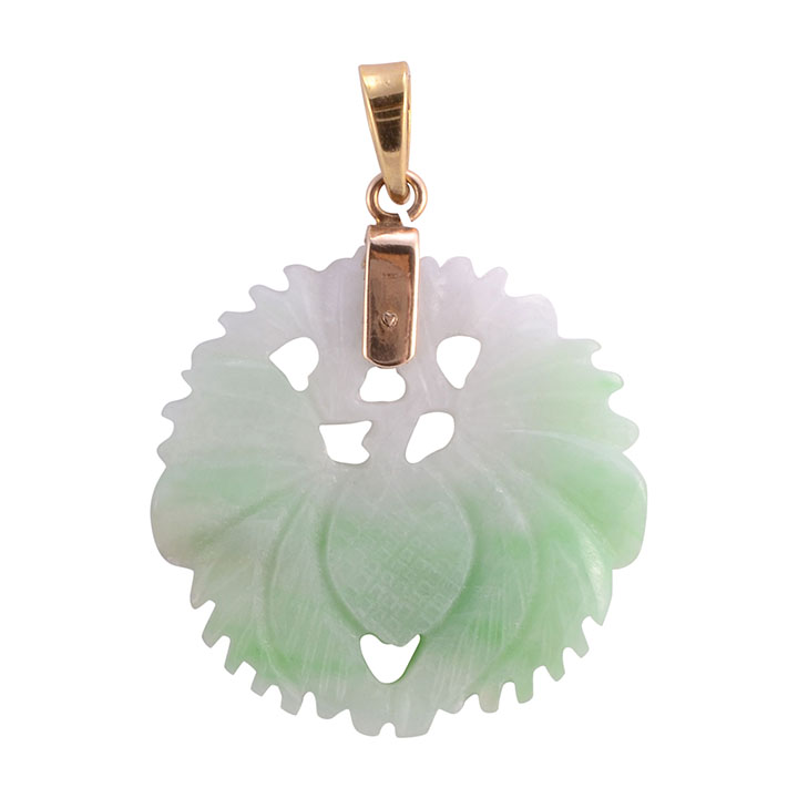 carved jadeite pendant
