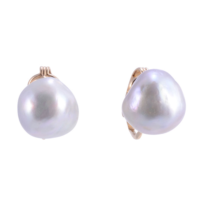 Tahitian Pearl Clip Earrings