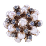 pearl & sapphire ring
