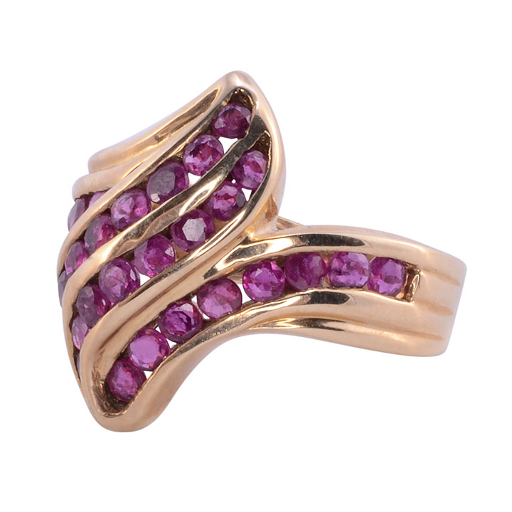 Ruby Free Form Design Ring