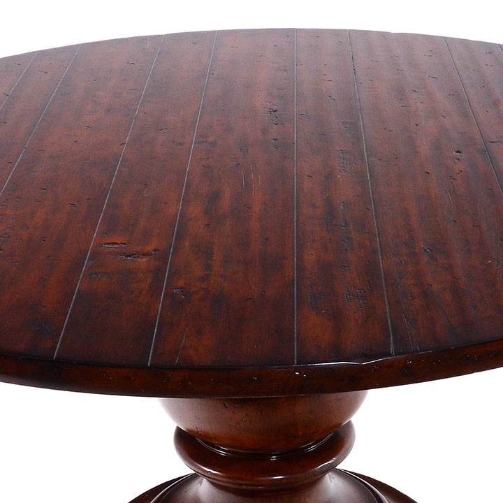 American Round Walnut Dining Table