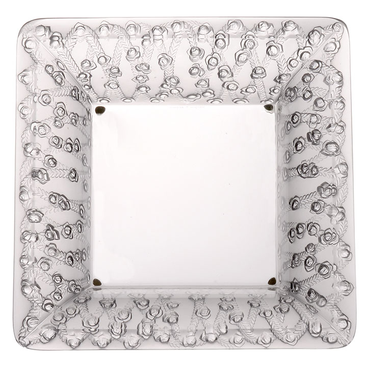 Lalique Trellised Roses Crystal Bowl