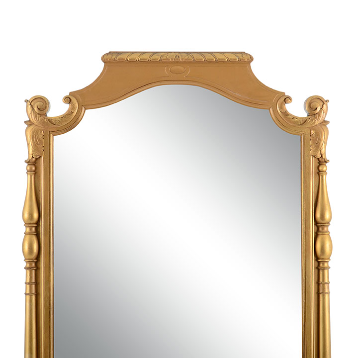 French Gilt Double Sided Floor Mirror