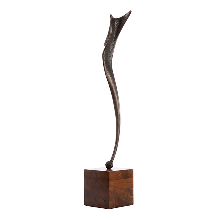 Eleen Auvil Free Form Bronze Sculpture
