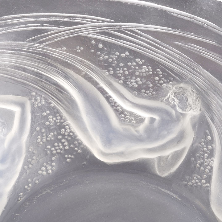 Lalique Ondines Frosted Glass Bowl