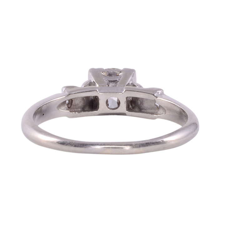 Art Deco Diamond 14KW Engagement Ring