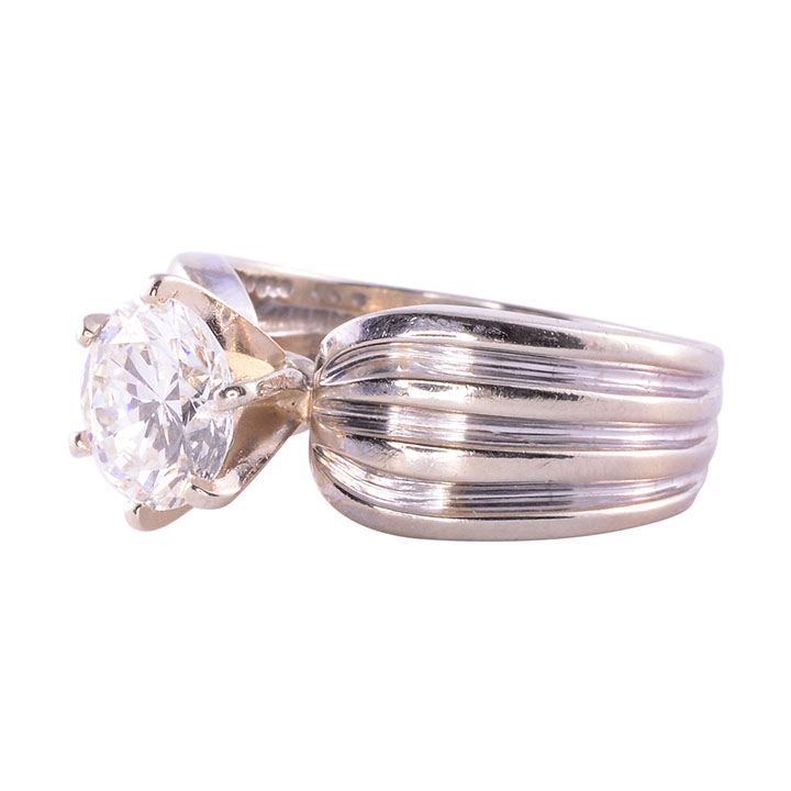 1.43 Carat VVS2 Diamond Solitaire Engagement Ring