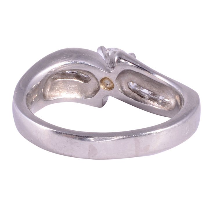 .69 Carat VS1 Center Diamond Platinum Engagement Ring