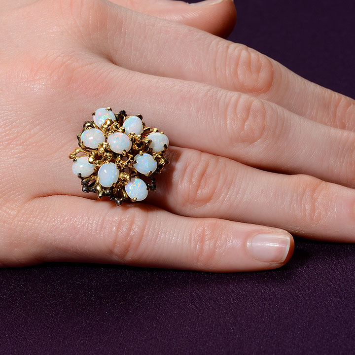 Oval Opal Cocktail Ring