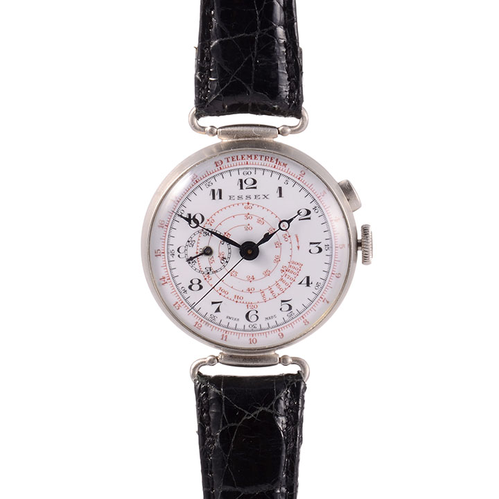 Essex Mens Nickel Silver Chronograph Wrist Watch