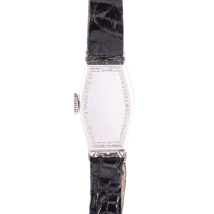 Birks Platinum Diamond Art Deco Ladies Wrist Watch