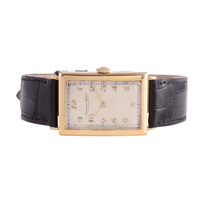 IWC Rare Mens Art Deco Wrist Watch