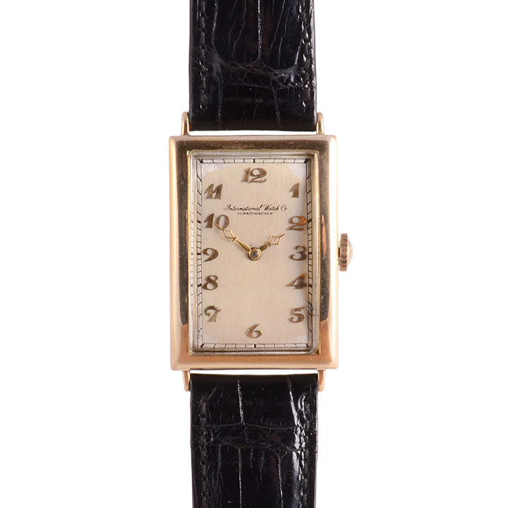 IWC Rare Mens Art Deco Wrist Watch