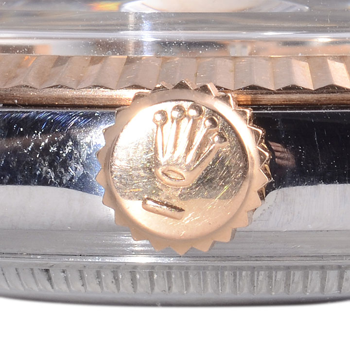 Rolex Rose Gold & Steel Auto Datejust Wrist Watch