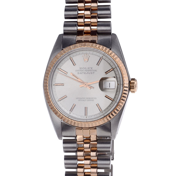 Rolex Rose Gold & Steel Auto Datejust Wrist Watch
