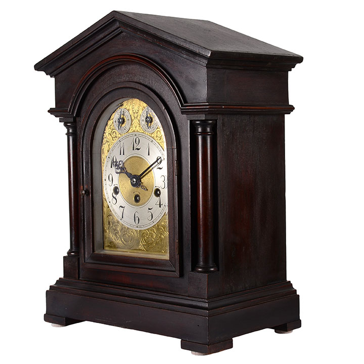 Junghans German Mahogany Mantel Clock
